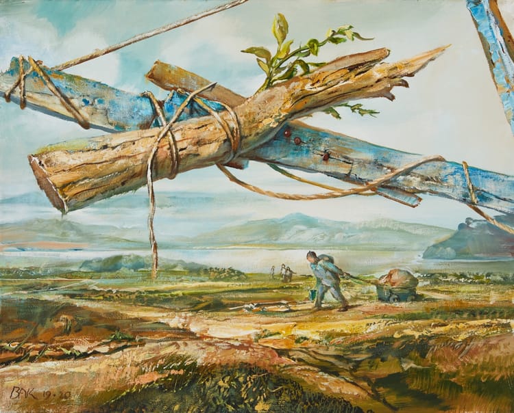 Samuel Bak, Crossing, 2019-2020