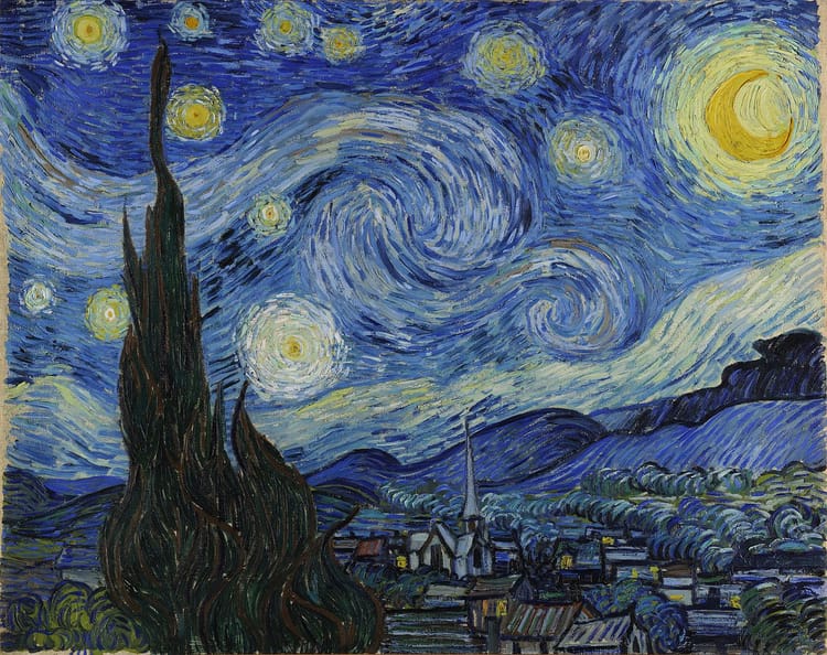 Vincent van Gogh painted Starry Night in 1889